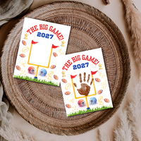 Super Bowl 2027 Handprint Craft for Kids | The Big Game Football Printable | Preschool Sports Keepsake