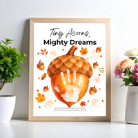 Fall Acorn Handprint Craft for Kids | Tiny Acorns Mighty Dreams Preschool Autumn Activity & Keepsake