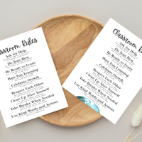 Classroom Rules Printable Poster Set | Classroom Decor | Preschool, Kindergarten & Elementary Classroom Expectations