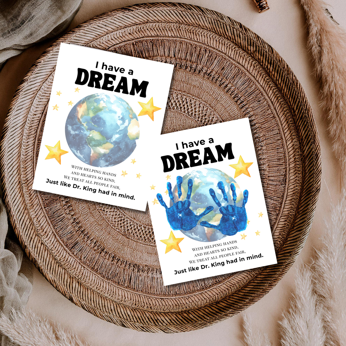Martin Luther King Jr. I Have a Dream Handprint Craft | MLK Day Kindness & Diversity Activity for Kids