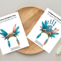 Indigenous Peoples' Day Handprint Craft | Native American Heritage Printable | Preschool & Kindergarten Keepsake Activity