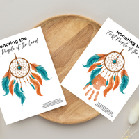 Honoring the First People of the Land Dreamcatcher Handprint Craft | Native American Heritage Month Printable