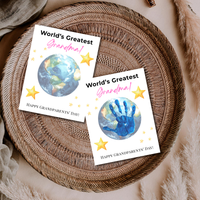 World’s Greatest Grandma Handprint Craft | Grandparents Day Printable Keepsake for Kids