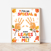 Fall Handprint Craft for Kids | I’m So Special Even Leaves Fall for Me | Autumn Preschool Keepsake