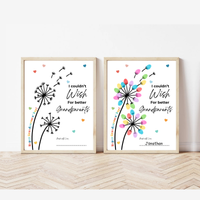 Grandparents Day Fingerprint Craft for Kids | I Couldn’t Wish for Better Grandparents Printable | Dandelion Keepsake