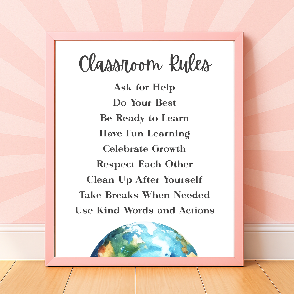 Classroom Rules Printable Poster Set | Classroom Decor | Preschool, Kindergarten & Elementary Classroom Expectations