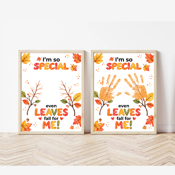 Fall Handprint Craft for Kids | I’m So Special Even Leaves Fall for Me | Autumn Preschool Keepsake