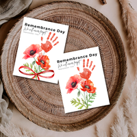 Remembrance Day Handprint Craft for Kids | September 11 Poppy Printable Keepsake | We Will Never Forget