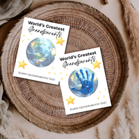 World’s Greatest Grandparents Handprint Craft | Grandparents Day Printable Keepsake for Kids