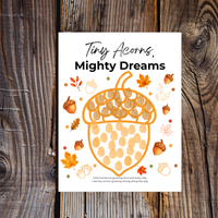 Fall Acorn Outline Craft for Kids | Tiny Acorns Mighty Dreams Preschool Fine Motor & Creative Art Activity