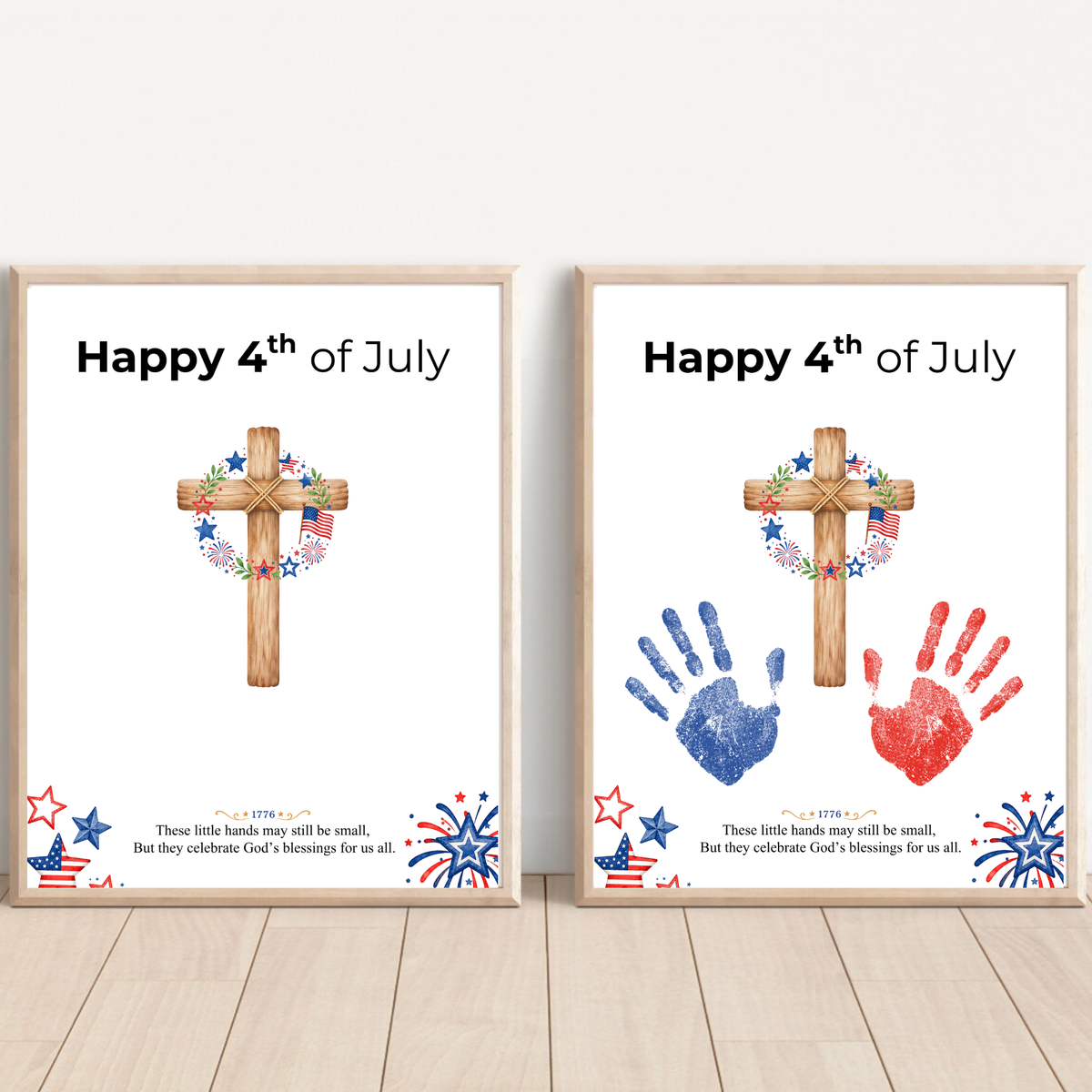 Christian 4th of July Handprint Craft for Kids | Patriotic Preschool & Kindergarten Activity | Faith-Based Printable