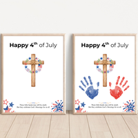 Christian 4th of July Handprint Craft for Kids | Patriotic Preschool & Kindergarten Activity | Faith-Based Printable