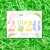 Happy Easter 2026 Handprint Craft Printable for Kids | Easter Keepsake Art | 2026 Easter PDF