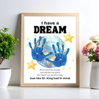 Martin Luther King Jr. I Have a Dream Handprint Craft | MLK Day Kindness & Diversity Activity for Kids