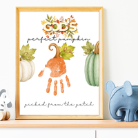 God’s Perfect Pumpkin Handprint Craft Printable | Christian Fall Keepsake | Pumpkin Handprint Activity for Kids | Preschool & Sunday School Craft