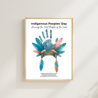 Indigenous Peoples' Day Handprint Craft | Native American Heritage Printable | Preschool & Kindergarten Keepsake Activity