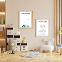Classroom Rules Printable Poster Set | Preschool Classroom Decor | Classroom Rules Wall Art | Teacher Classroom Poster | Homeschool Classroom Decor