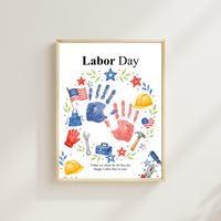 Labor Day Handprint Craft | Printable Labor Day Keepsake Activity for Preschool & Kindergarten