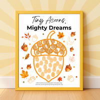 Fall Acorn Outline Craft for Kids | Tiny Acorns Mighty Dreams Preschool Fine Motor & Creative Art Activity