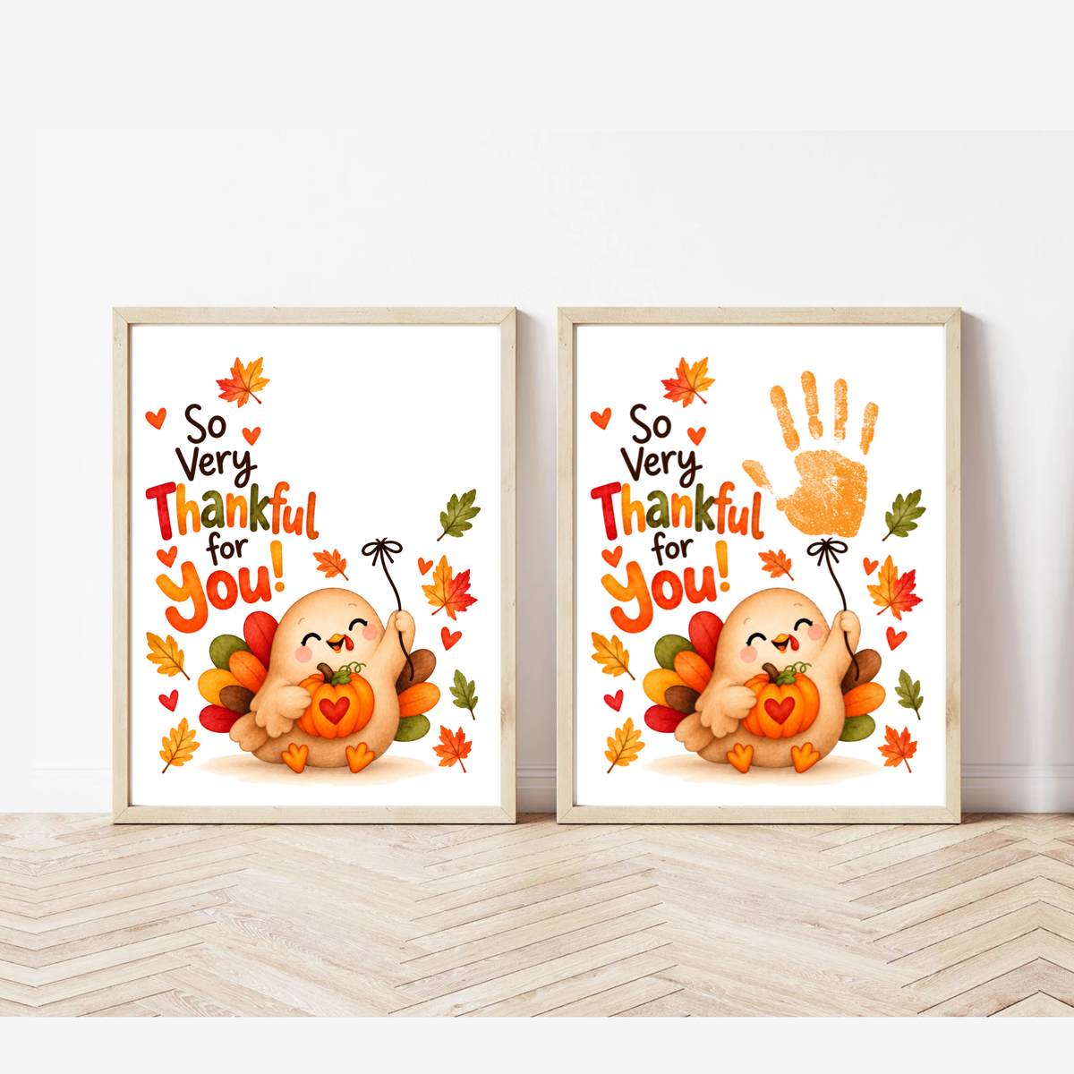 Thanksgiving Handprint Craft for Kids | So Very Thankful for You Printable | Turkey Fall Keepsake