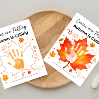 Leaves Are Falling, Autumn Is Calling Handprint Craft | Fall Handprint Printable | Preschool Autumn Keepsake | Kindergarten Fall Activity