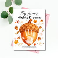 Fall Acorn Handprint Craft for Kids | Tiny Acorns Mighty Dreams Preschool Autumn Activity & Keepsake