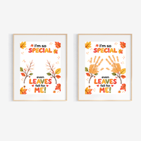Fall Handprint Craft for Kids | I’m So Special Even Leaves Fall for Me | Autumn Preschool Keepsake