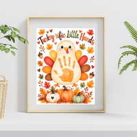 Turkey Handprint Craft for Kids | Turkey-rific Little Hands Thanksgiving Printable | Preschool Fall Keepsake