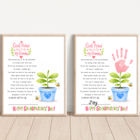 Grandma Grandparents Day Handprint Craft for Kids | God Picked You to Be My Grandma Christian Keepsake