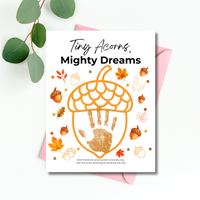 Fall Acorn Outline Craft for Kids | Tiny Acorns Mighty Dreams Preschool Fine Motor & Creative Art Activity