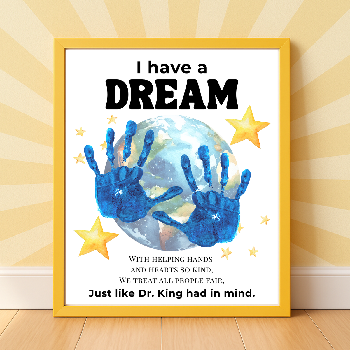 Martin Luther King Jr. I Have a Dream Handprint Craft | MLK Day Kindness & Diversity Activity for Kids