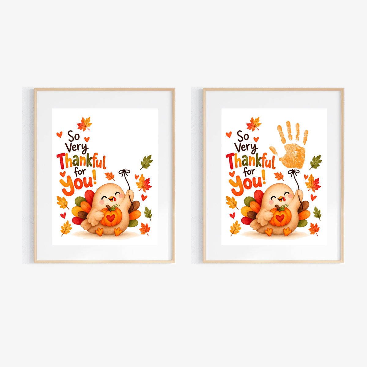 Thanksgiving Handprint Craft for Kids | So Very Thankful for You Printable | Turkey Fall Keepsake