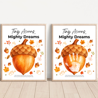 Fall Acorn Handprint Craft for Kids | Tiny Acorns Mighty Dreams Preschool Autumn Activity & Keepsake