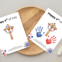 Christian 4th of July Handprint Craft for Kids | Patriotic Preschool & Kindergarten Activity | Faith-Based Printable