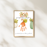 God’s Perfect Pumpkin Handprint Craft Printable | Christian Fall Keepsake | Pumpkin Handprint Activity for Kids | Preschool & Sunday School Craft
