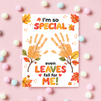 Fall Handprint Craft for Kids | I’m So Special Even Leaves Fall for Me | Autumn Preschool Keepsake