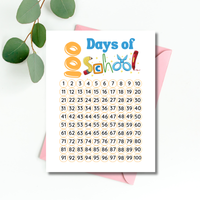 100 Days of School Printable Activities | 100 Chart & Color by Number Classroom Worksheets for Kids