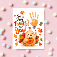 Thanksgiving Handprint Craft for Kids | So Very Thankful for You Printable | Turkey Fall Keepsake