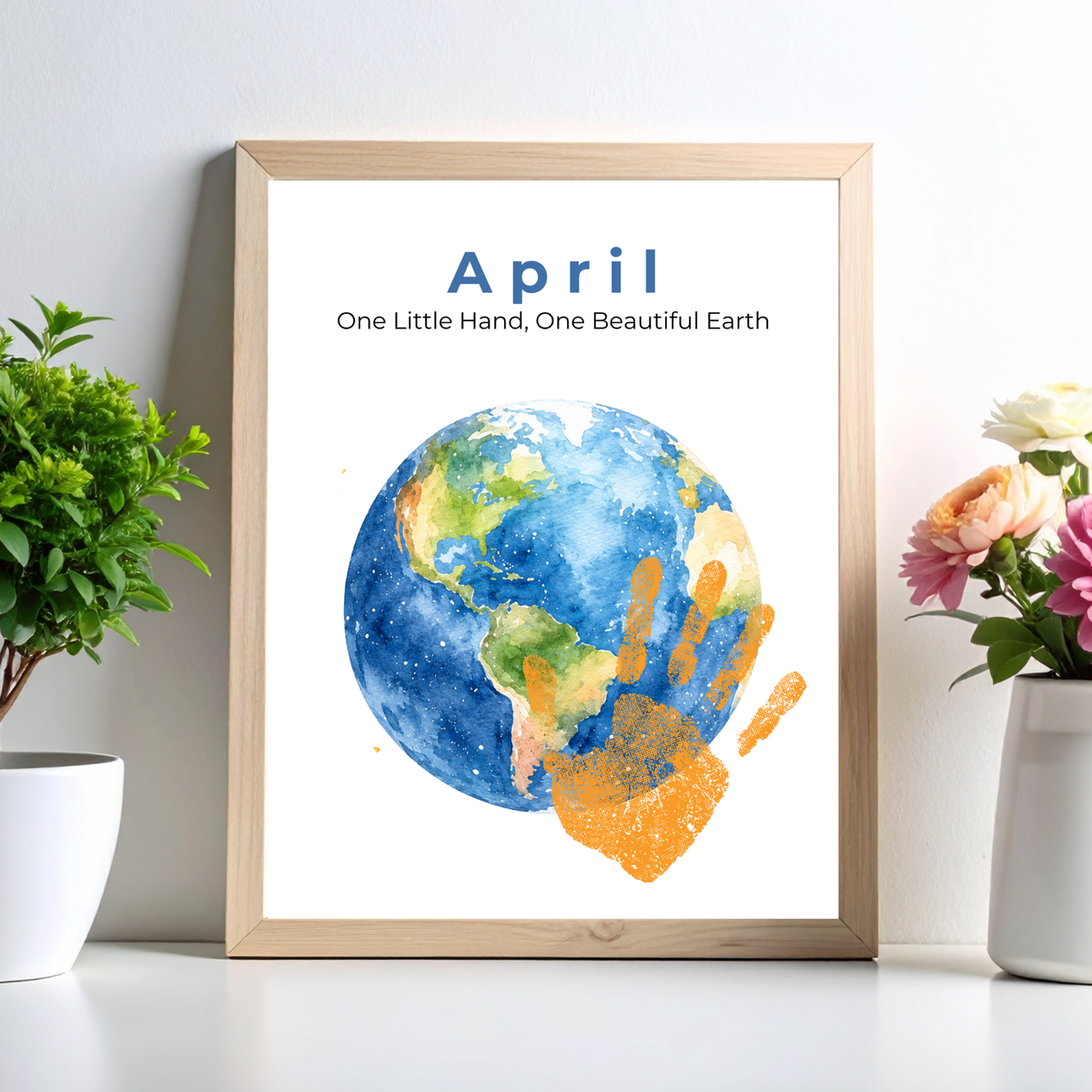 12 Month Handprint Memory Book for Kids | A Year of Little Handprints Printable Keepsake