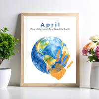 12 Month Handprint Memory Book for Kids | A Year of Little Handprints Printable Keepsake