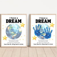 Martin Luther King Jr. I Have a Dream Handprint Craft | MLK Day Kindness & Diversity Activity for Kids