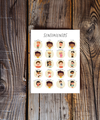 Spanish Feelings Poster | Emotional Awareness Chart for Kids | Educational Classroom & Home Wall Art