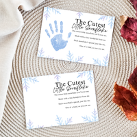 Winter Handprint Craft Printable | “The Cutest Little Snowflake” Keepsake Art | Winter Classroom & Preschool Handprint Activity PDF