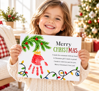 Christmas Ornament Handprint Poem  Craft for Kids | Merry Christmas Keepsake Printable + Free Coloring Page