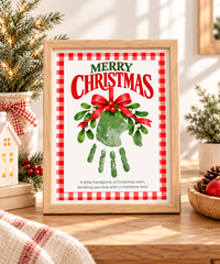 Mistletoe Christmas Handprint Craft | Merry Christmas Handprint Keepsake Printable for Kids