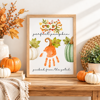 God’s Perfect Pumpkin Handprint Craft Printable | Christian Fall Keepsake | Pumpkin Handprint Activity for Kids | Preschool & Sunday School Craft