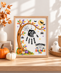 Halloween Spider Handprint Craft for Kids | Creepy Crawly Preschool Fall Activity & Keepsake