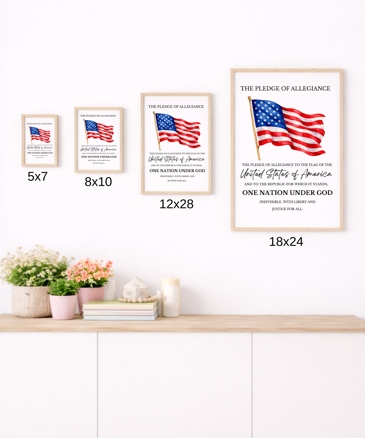Pledge of Allegiance Poster – Civic Education & Classroom Learning Support