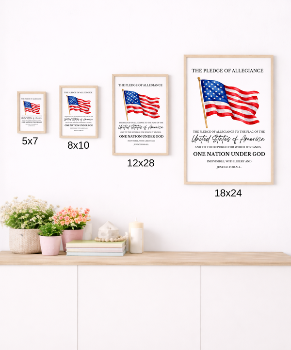 Pledge of Allegiance Poster – Civic Education & Classroom Learning Support
