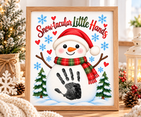 Snowman Handprint Craft | Snow-tacular Little Hands Christmas Printable for Kids